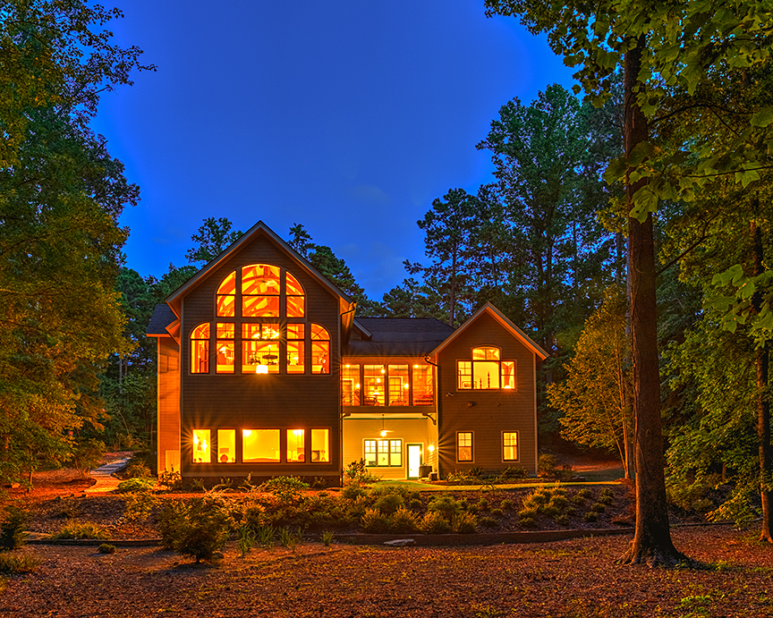 Governors Club Residence, Rear Elevation, Chapel Hill, NC